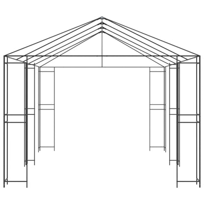 Paviljona Rāmis Bez Paviljona Auduma 6 X 3 M Melns Tērauds