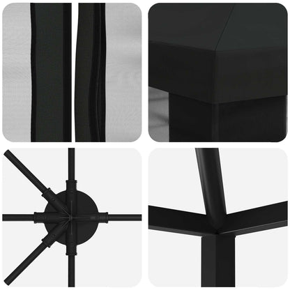 Dārza Paviljons Ar Sānu Sienām 6 X 3 M