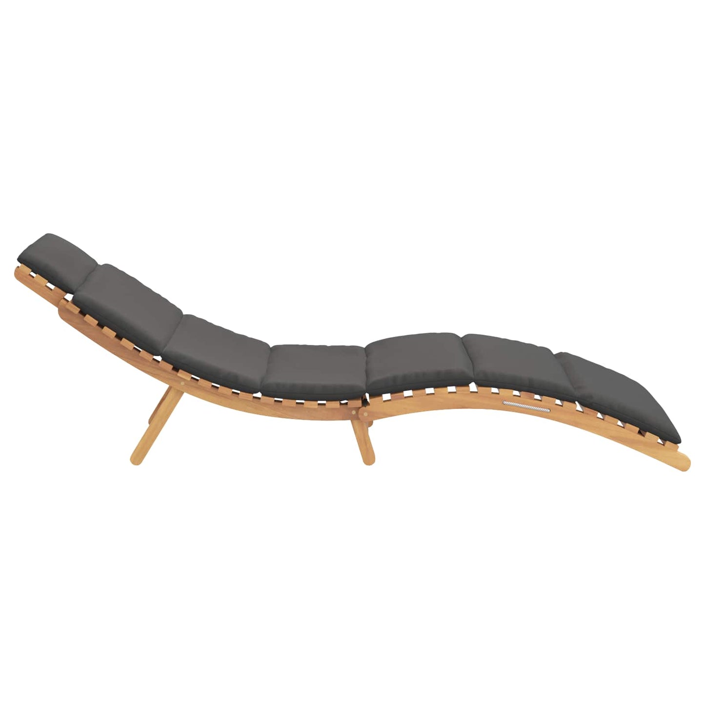 Dārza Sauļošanās Krēsls Ar Spilvenu Brūna 198 X 55 X 58,5 Cm