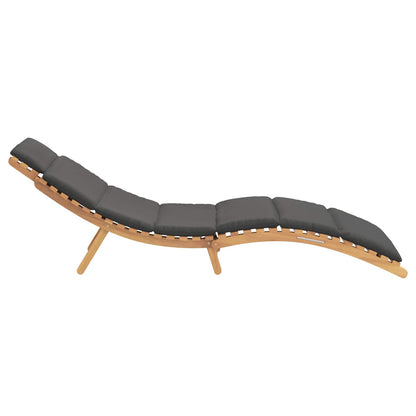 Dārza Sauļošanās Krēsls Ar Spilvenu Brūna 198 X 55 X 58,5 Cm