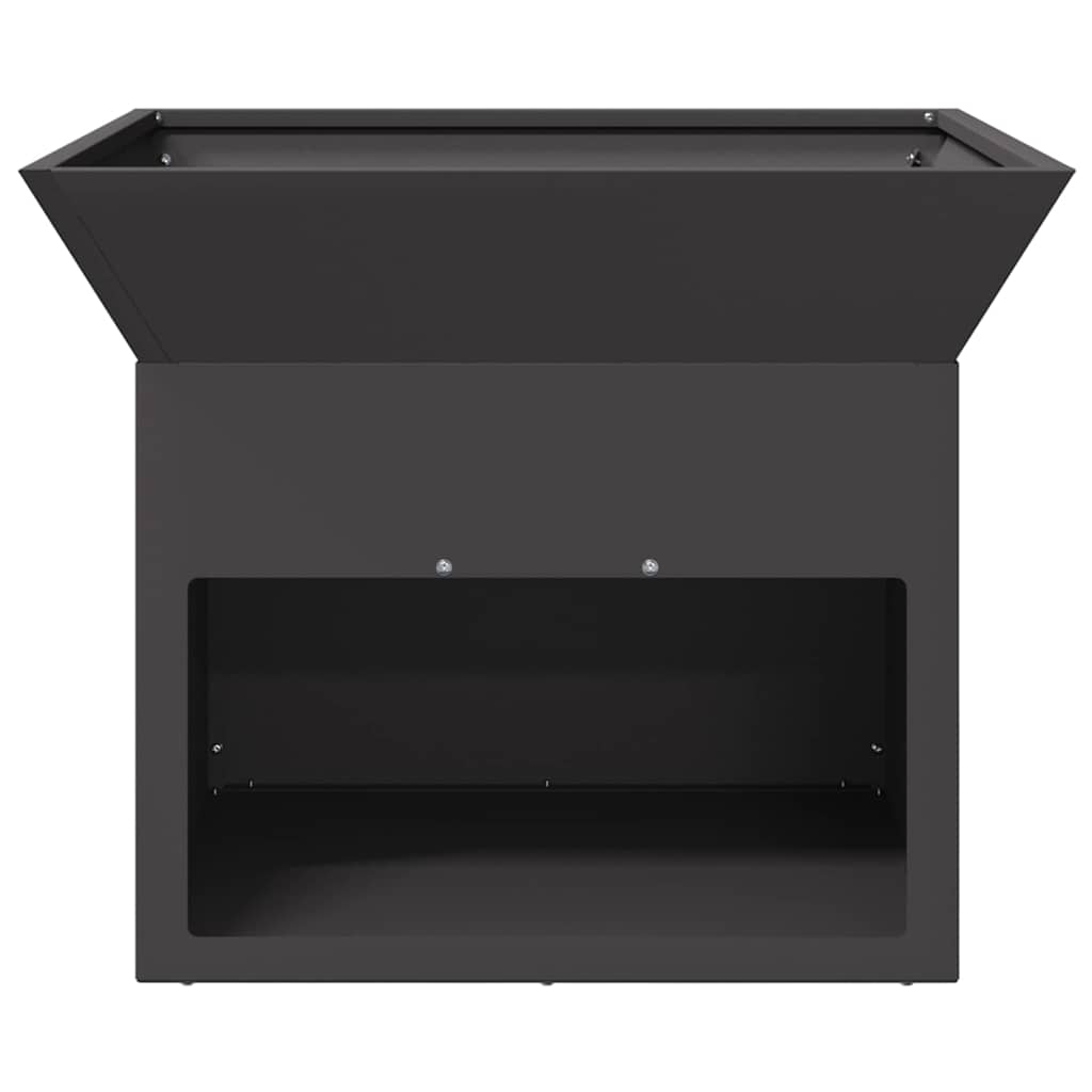 Uguns Bedre Melna 50 X 50 X 40 Cm Tērauds