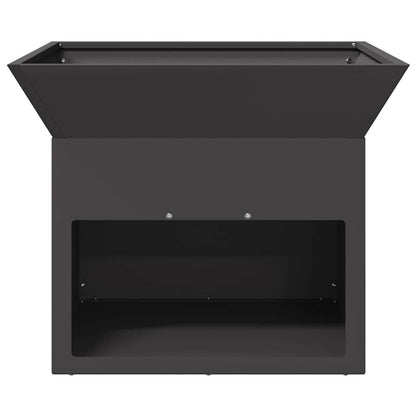 Uguns Bedre Melna 50 X 50 X 40 Cm Tērauds