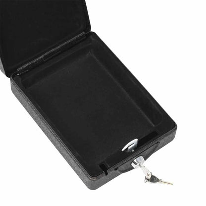Auto Seifs Ar Slēdzeni Melna 22 X 16 X 7 Cm Tērauds
