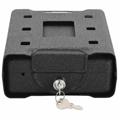 Auto Seifs Ar Slēdzeni Melna 22 X 16 X 7 Cm Tērauds