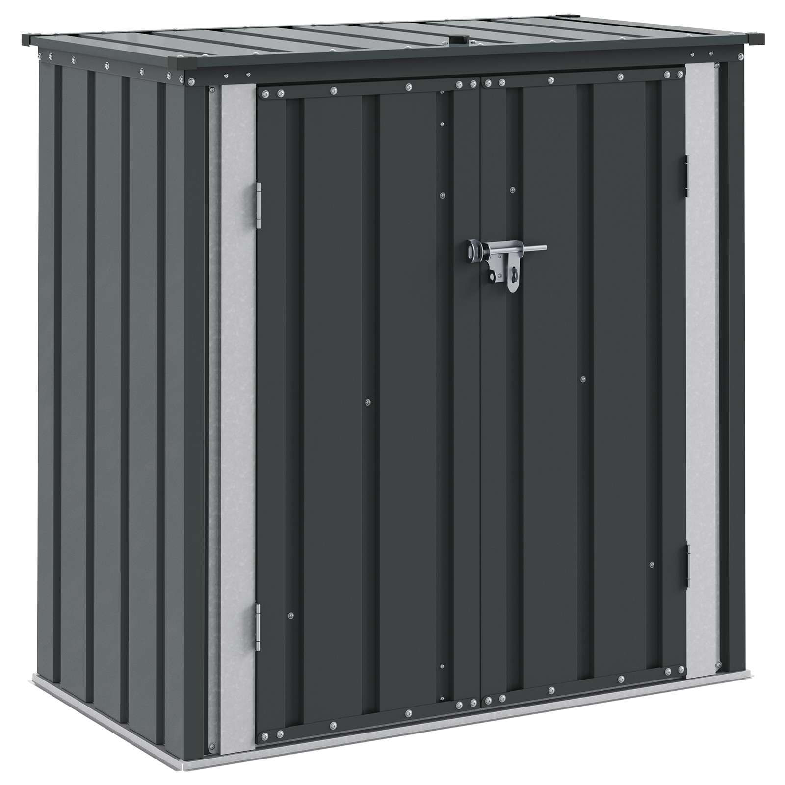 Dārza Uzglabāšanas Kaste Melns 101,5 X 57 X 100,5 Cm Tērauds
