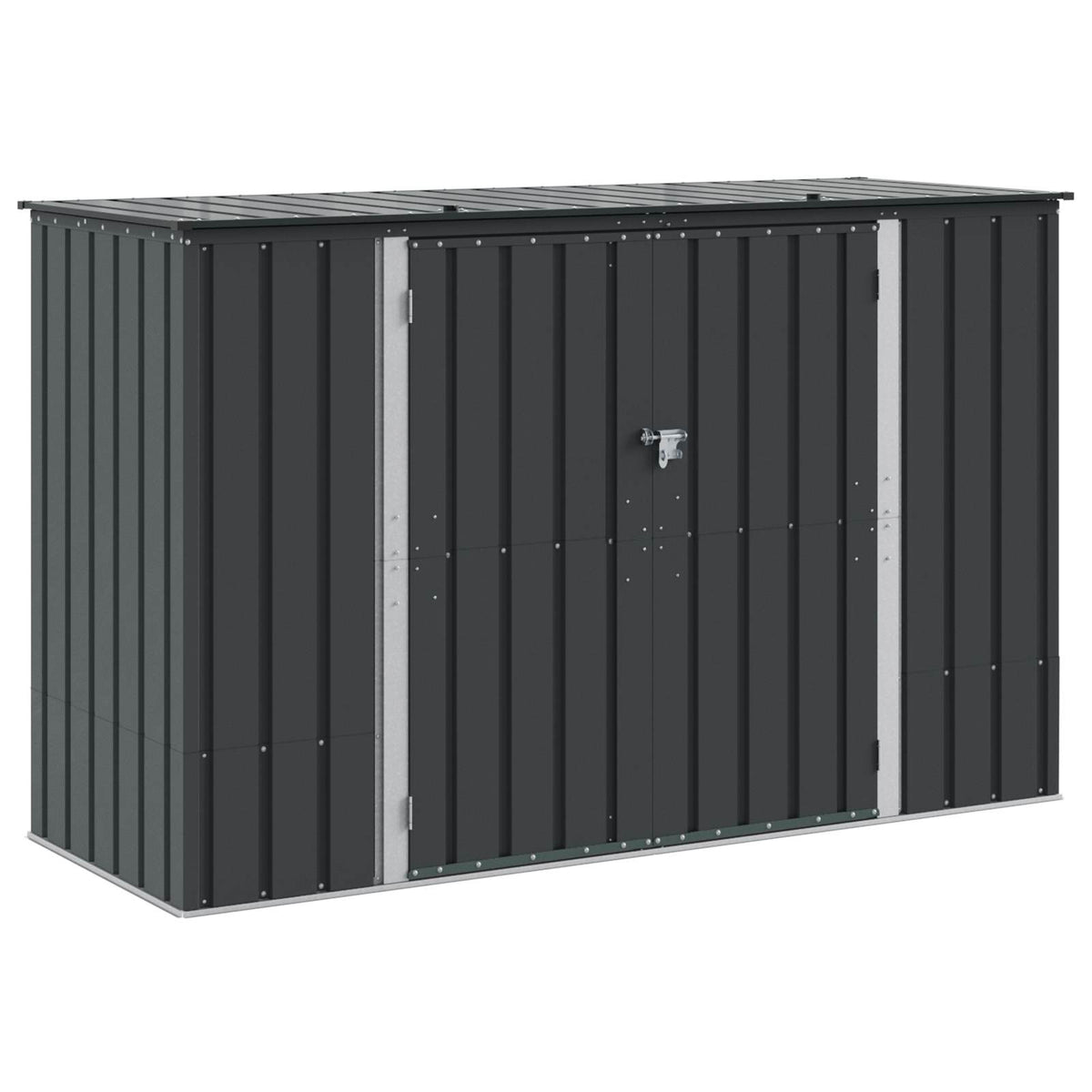 Dārza Uzglabāšanas Kaste Melns 214 X 82 X 132 Cm Tērauds