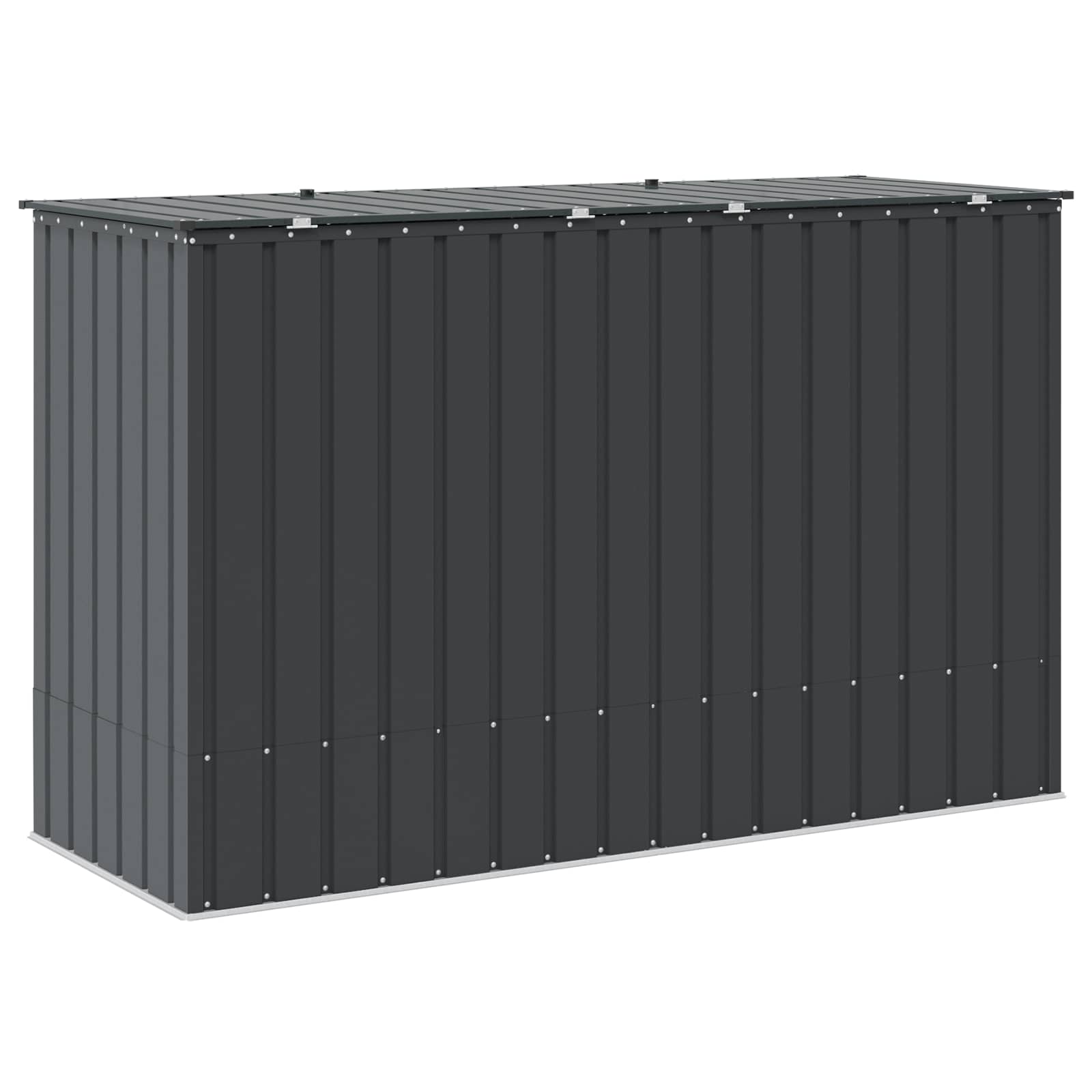 Dārza Uzglabāšanas Kaste Melns 214 X 82 X 132 Cm Tērauds