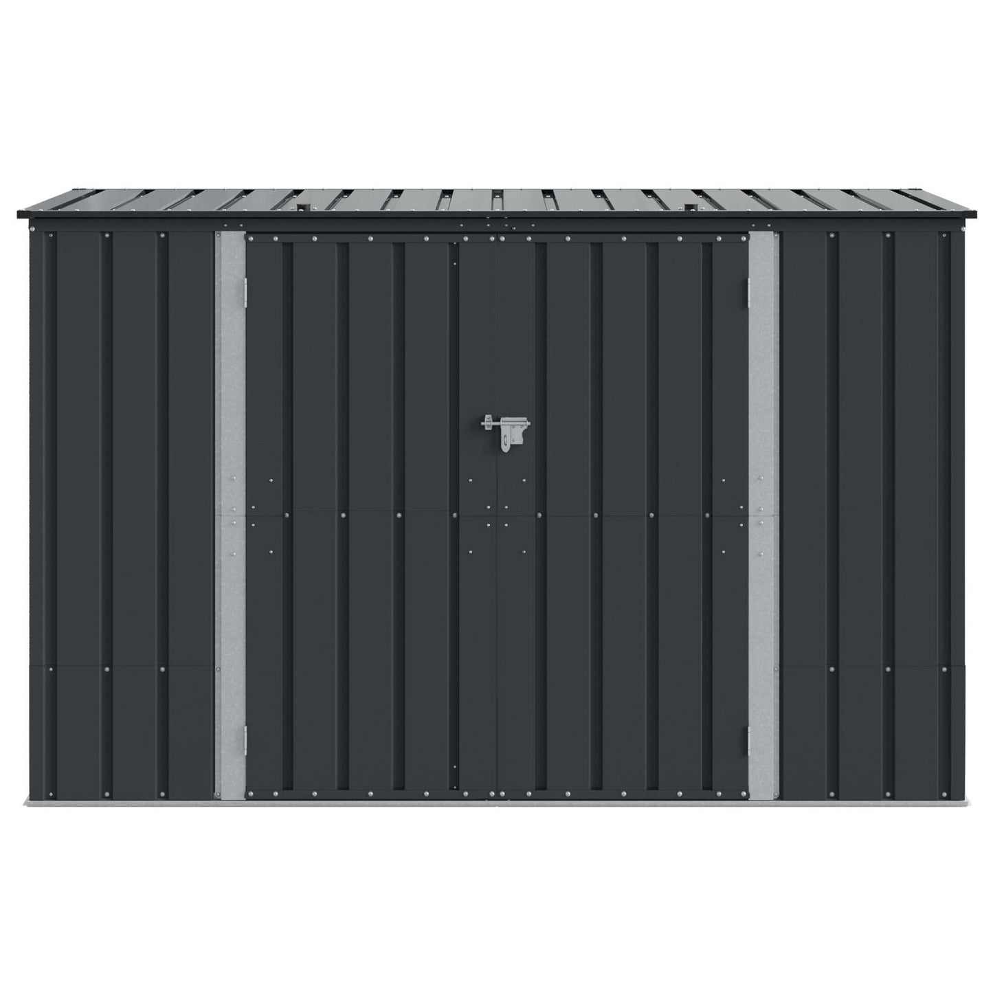 Dārza Uzglabāšanas Kaste Melns 214 X 82 X 132 Cm Tērauds