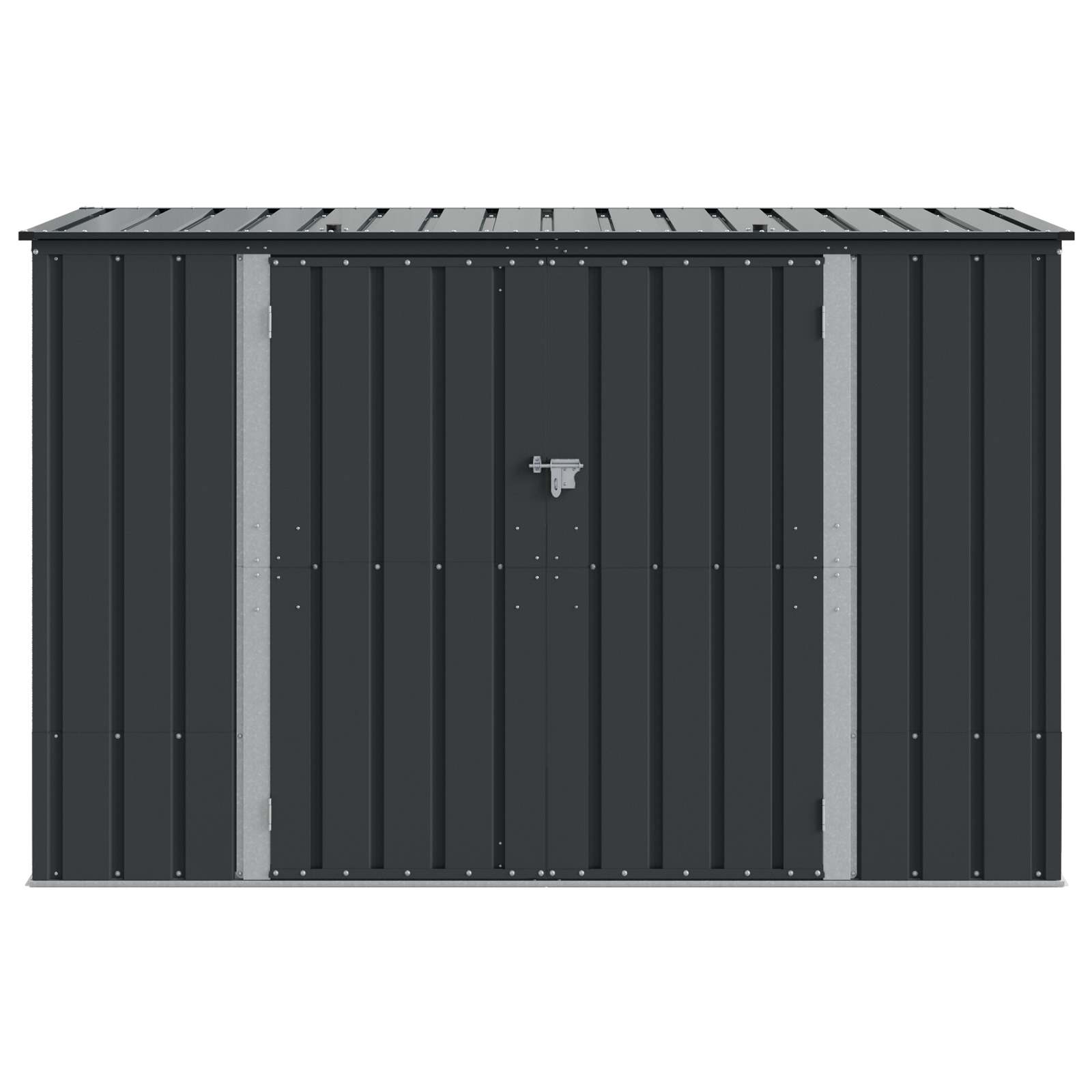 Dārza Uzglabāšanas Kaste Melns 214 X 82 X 132 Cm Tērauds
