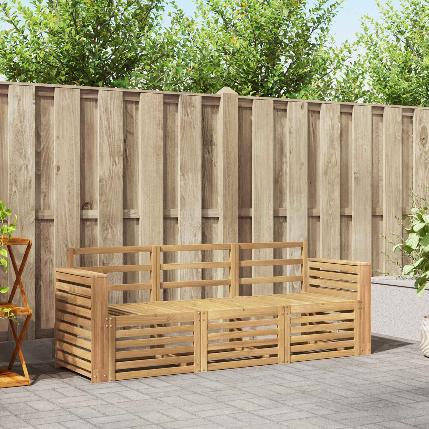 Dīvāna Komplekti Cietā Akācijas Koks