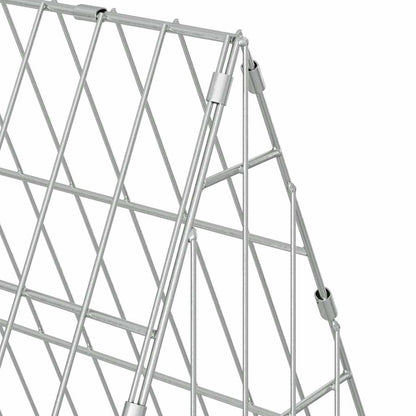 Vistu Būris Sudraba 215 X 55 X 55 Cm Cinkota Tērauda