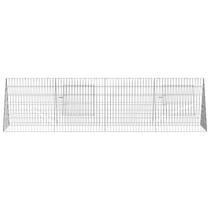 Vistu Būris Sudraba 215 X 55 X 55 Cm Cinkota Tērauda