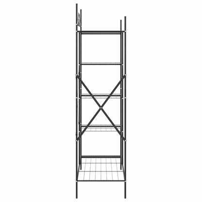 Atvērts Skapis Ar Plauktu Melna 104,5 X 45 X 172 Cm Tērauds