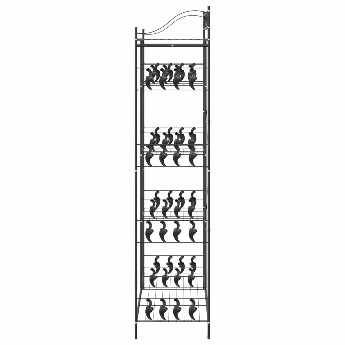Atvērts Skapis Melna 101 X 43 X 188 Cm Tērauds