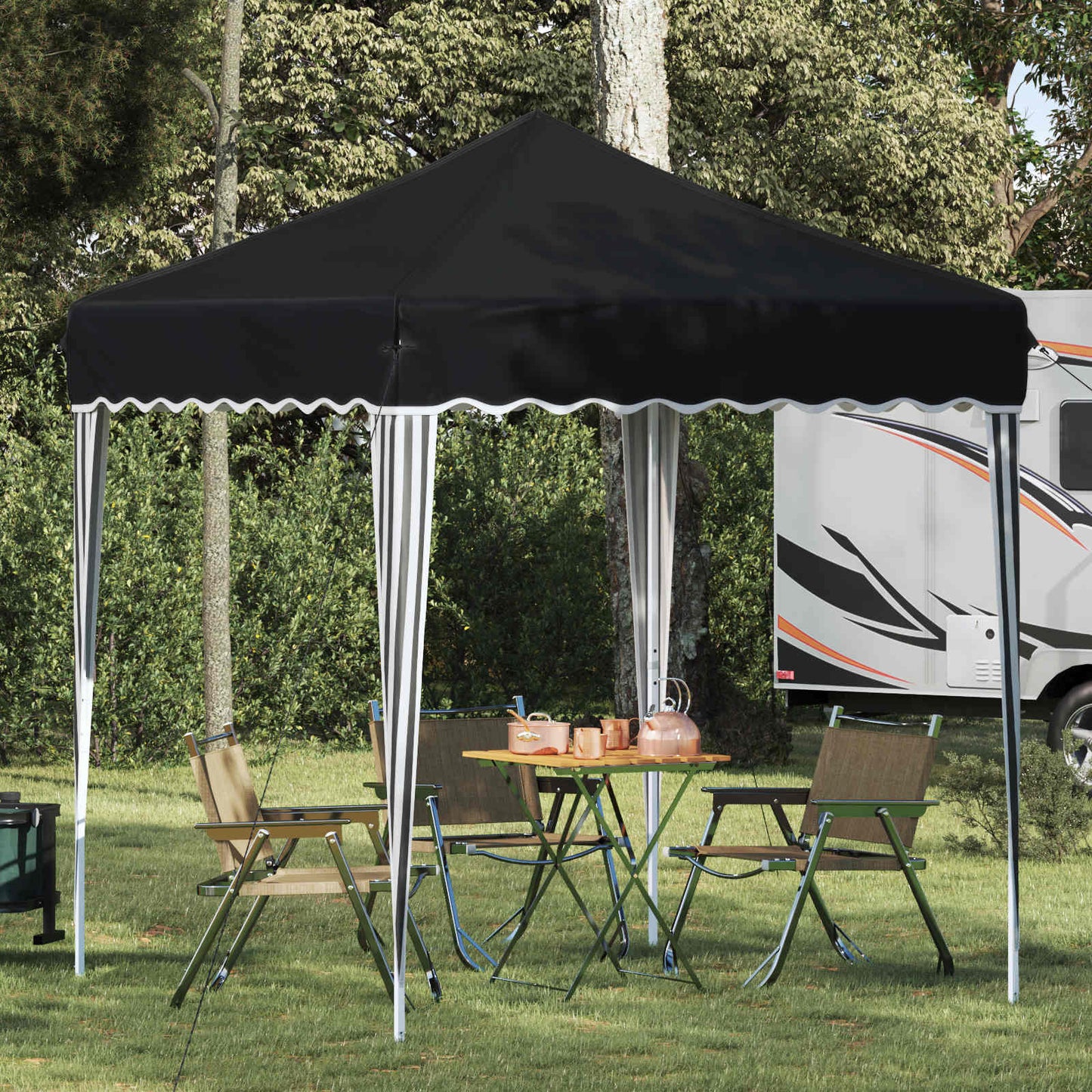 Pop-Up Svinību Teltis 195 X 195 X 245 Cm Oksforda Audums