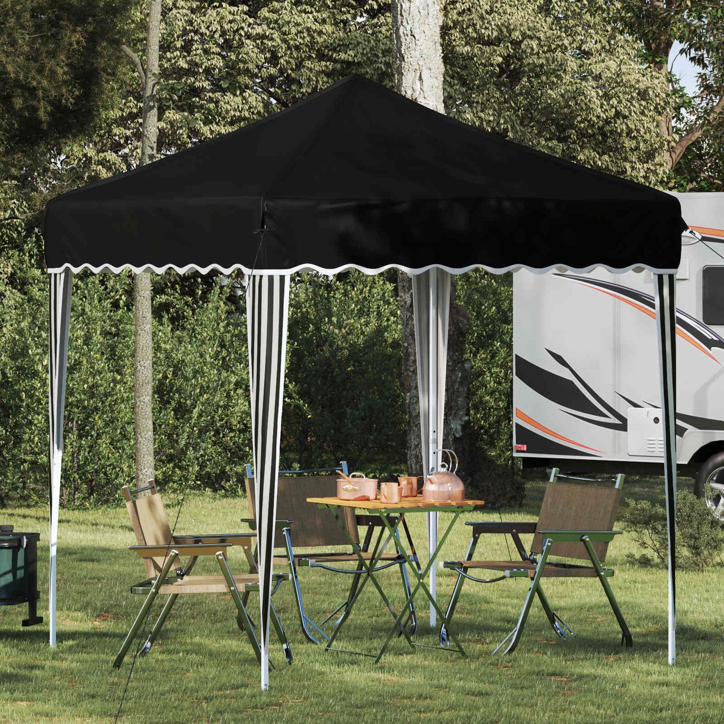 Pop-Up Svinību Teltis 195 X 195 X 245 Cm Oksforda Audums