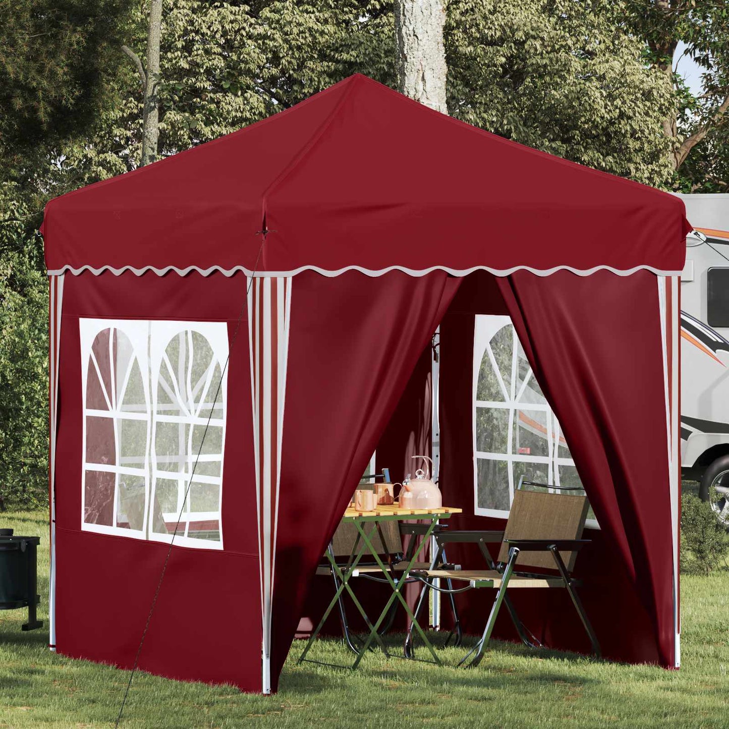 Pop-Up Svinību Teltis 195 X 195 X 245 Cm Oksforda Audums
