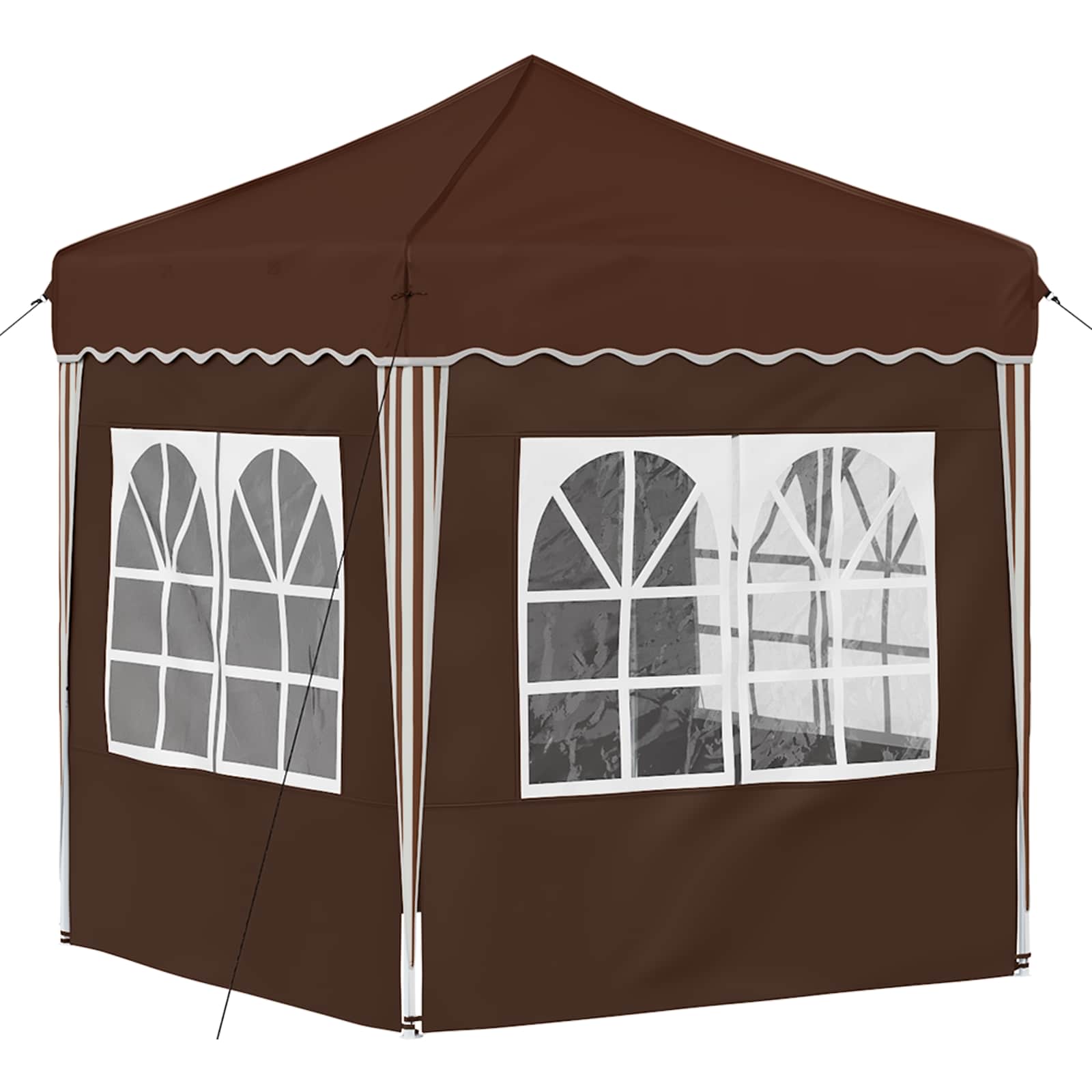 Pop-Up Svinību Teltis 195 X 195 X 245 Cm Oksforda Audums