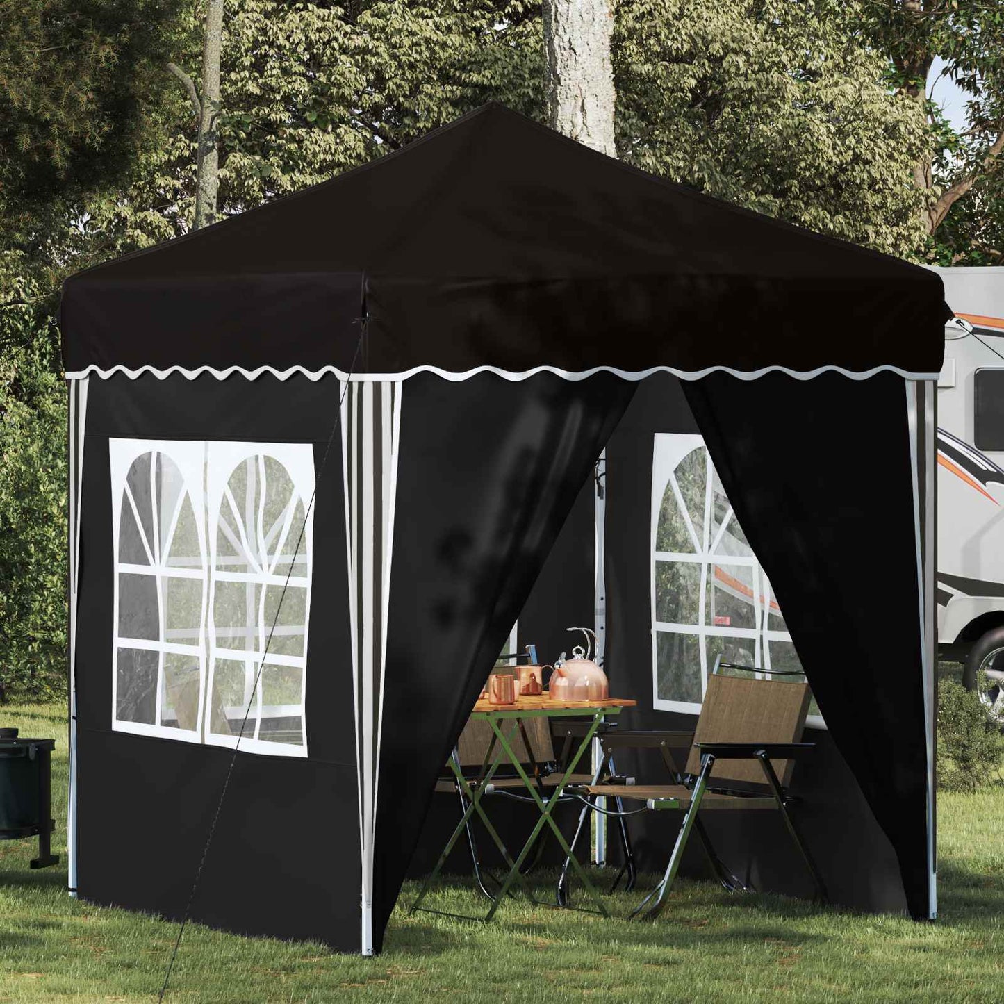 Pop-Up Svinību Teltis 195 X 195 X 245 Cm Oksforda Audums