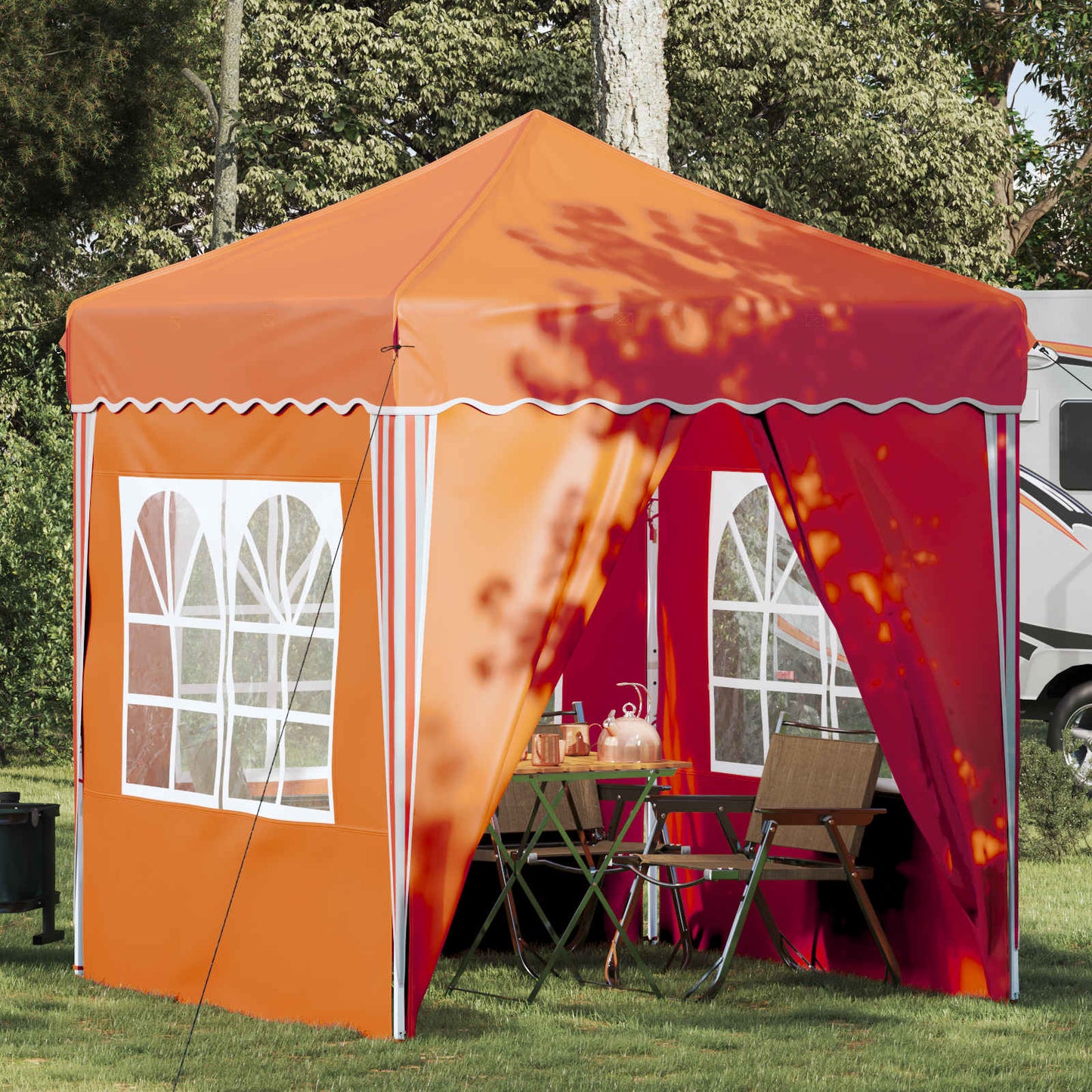 Pop-Up Svinību Teltis 195 X 195 X 245 Cm Oksforda Audums