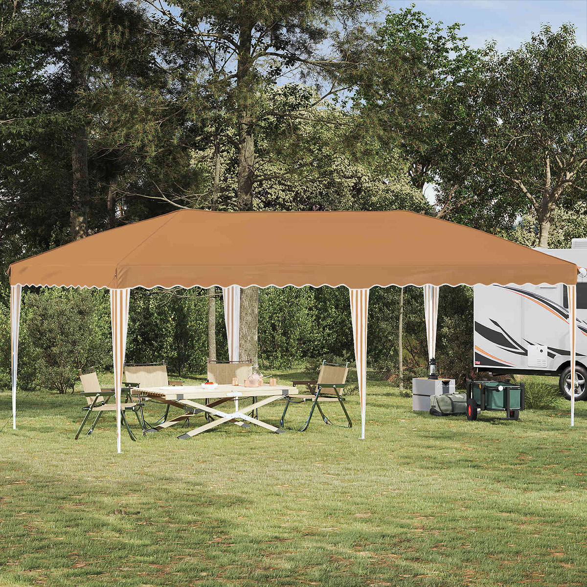 Pop-Up Svinību Teltis 575 X 288 X 245 Cm