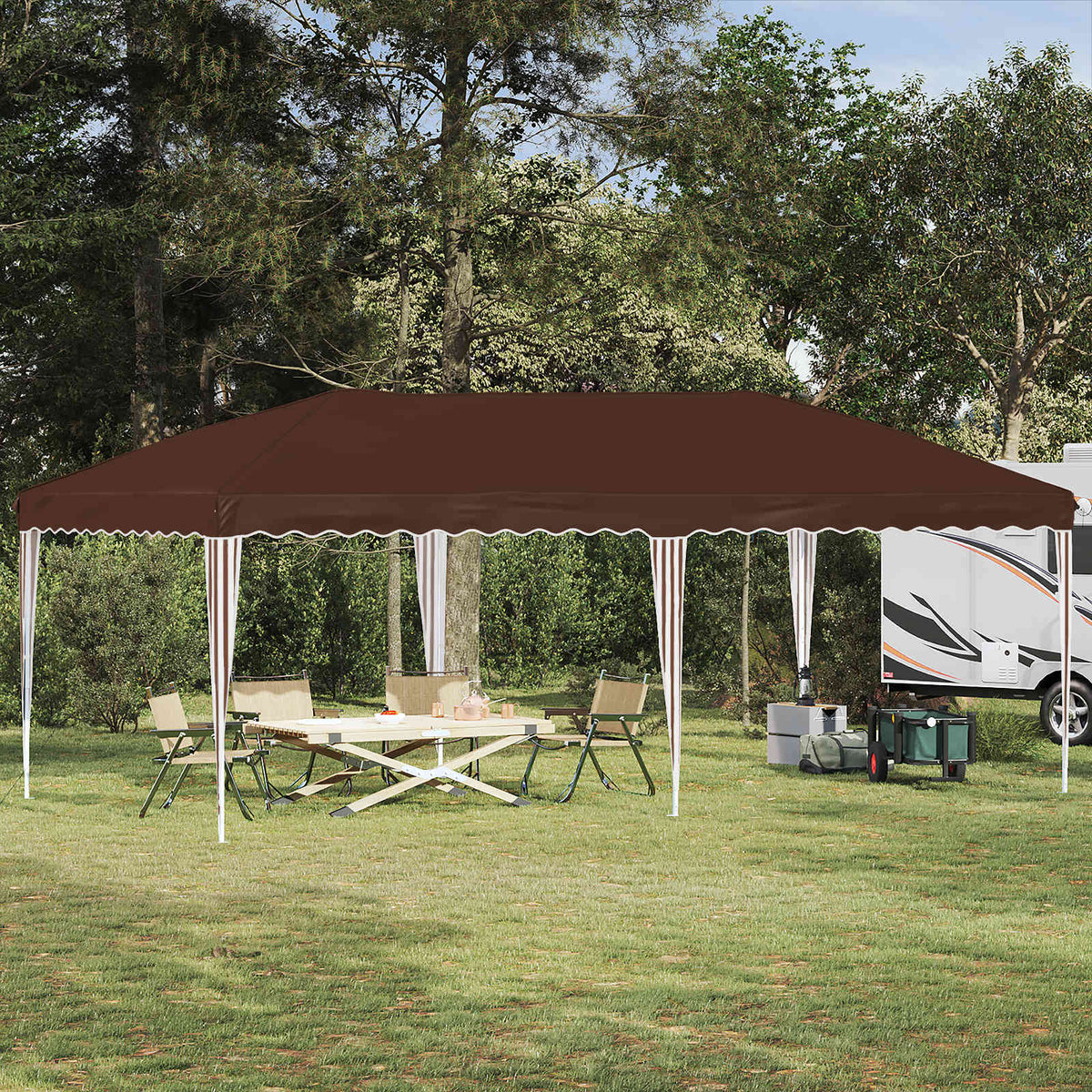 Pop-Up Svinību Teltis 575 X 288 X 245 Cm
