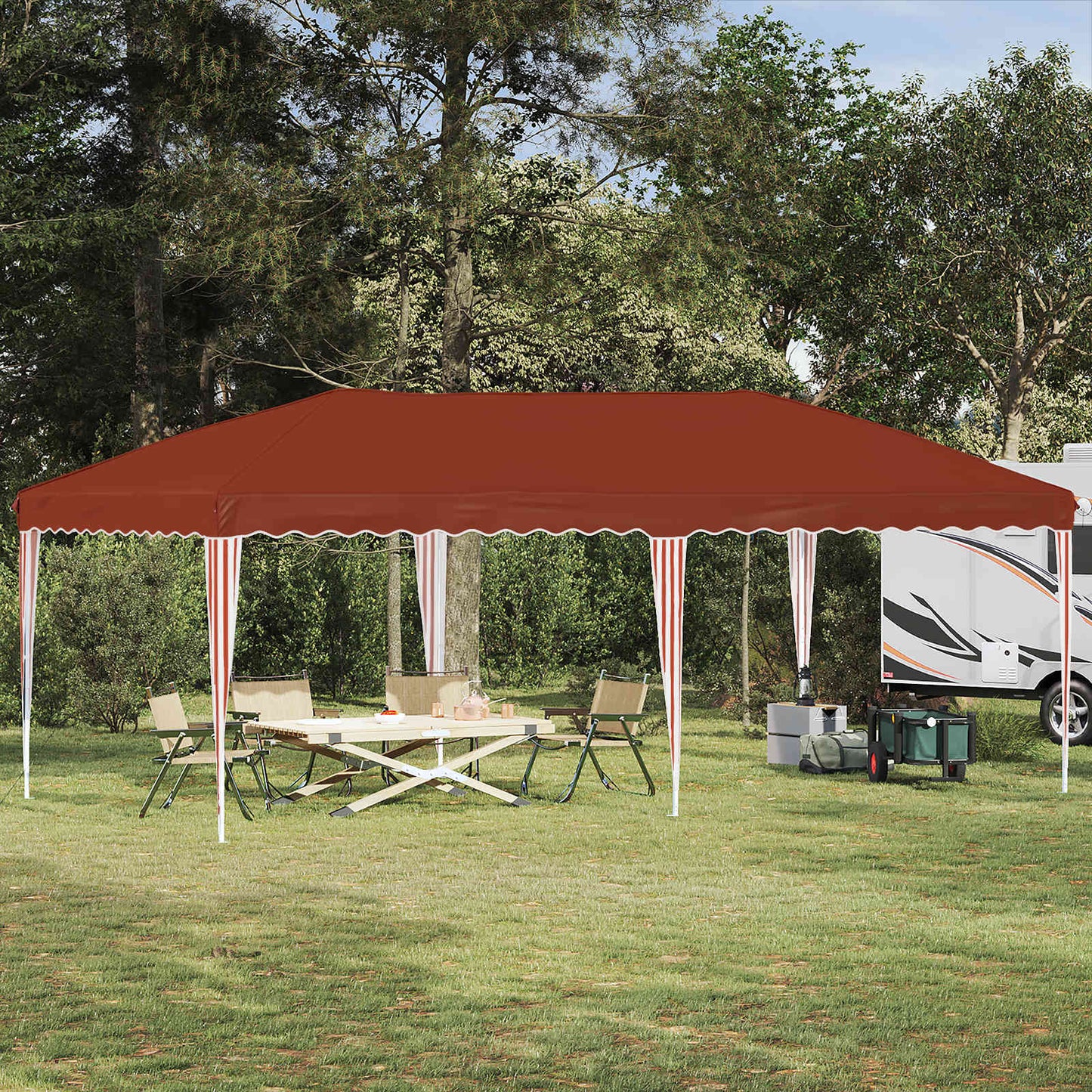Pop-Up Svinību Teltis 575 X 288 X 245 Cm