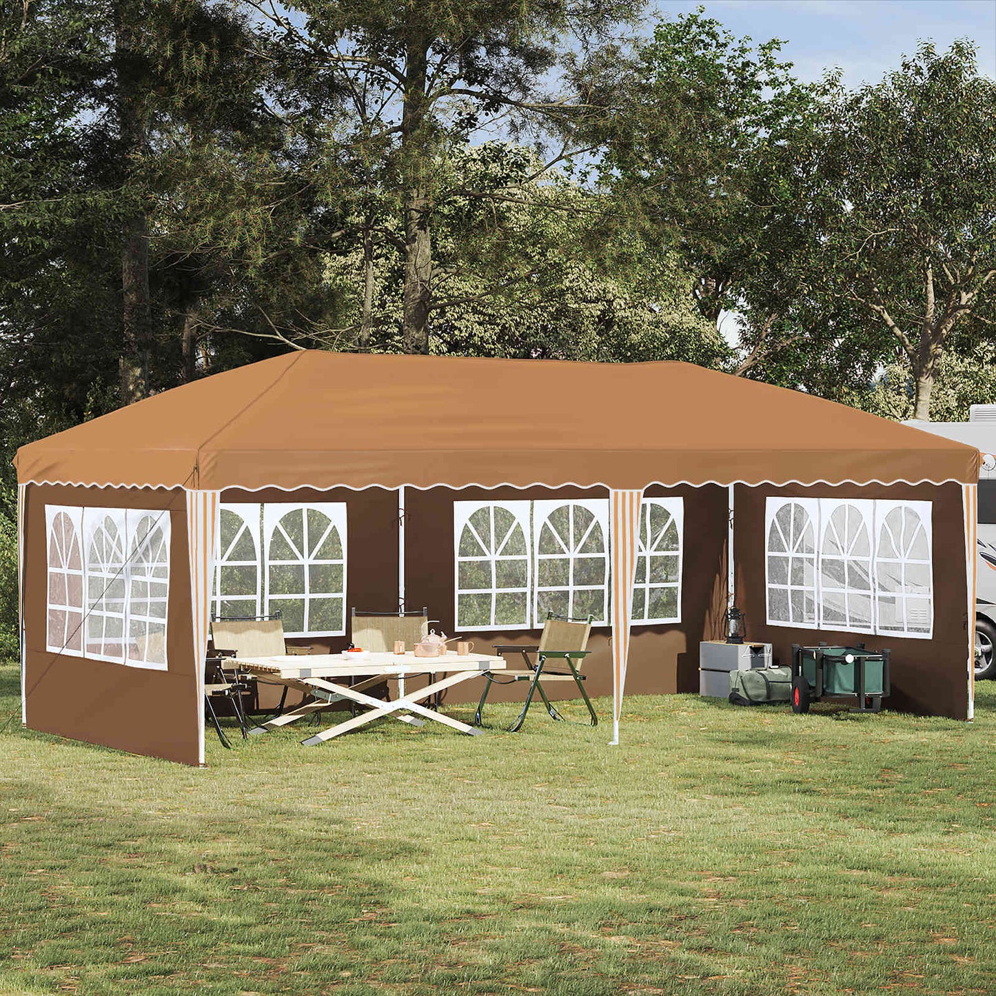 Pop-Up Svinību Teltis 575 X 288 X 245 Cm
