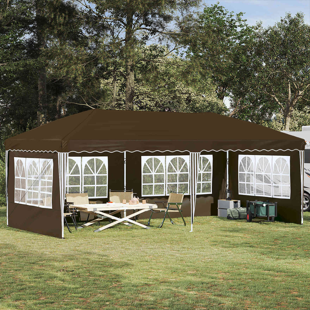Pop-Up Svinību Teltis 575 X 288 X 245 Cm