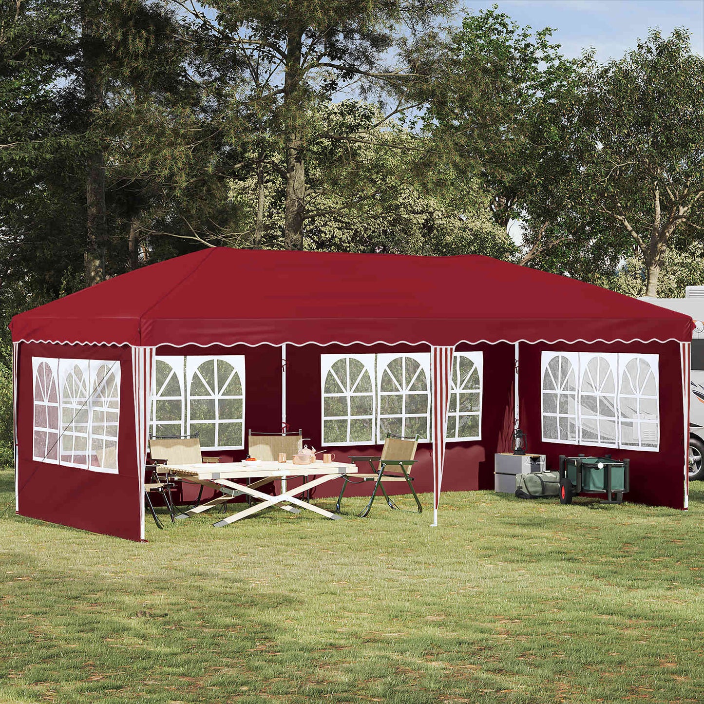 Pop-Up Svinību Teltis 575 X 288 X 245 Cm