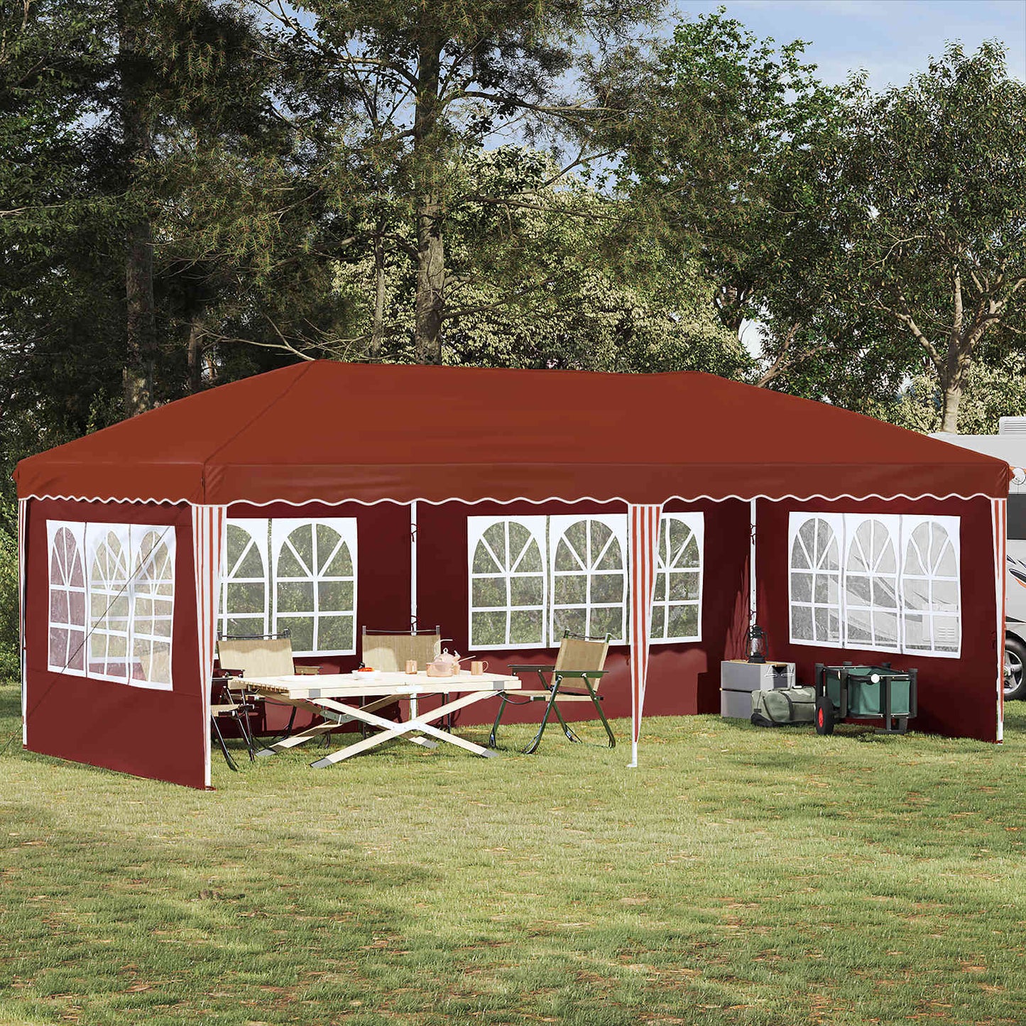 Pop-Up Svinību Teltis 575 X 288 X 245 Cm