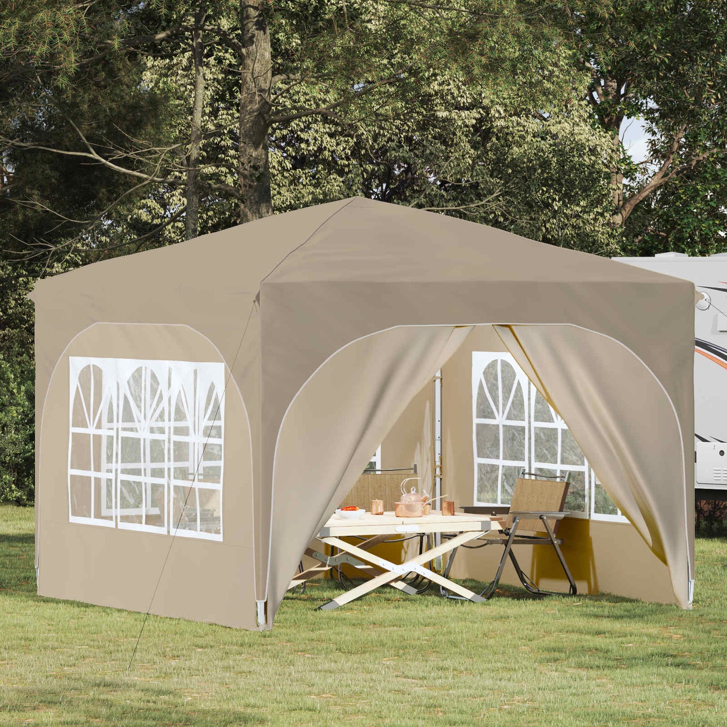 Pop-Up Svinību Teltis 290 X 290 X 245 Cm