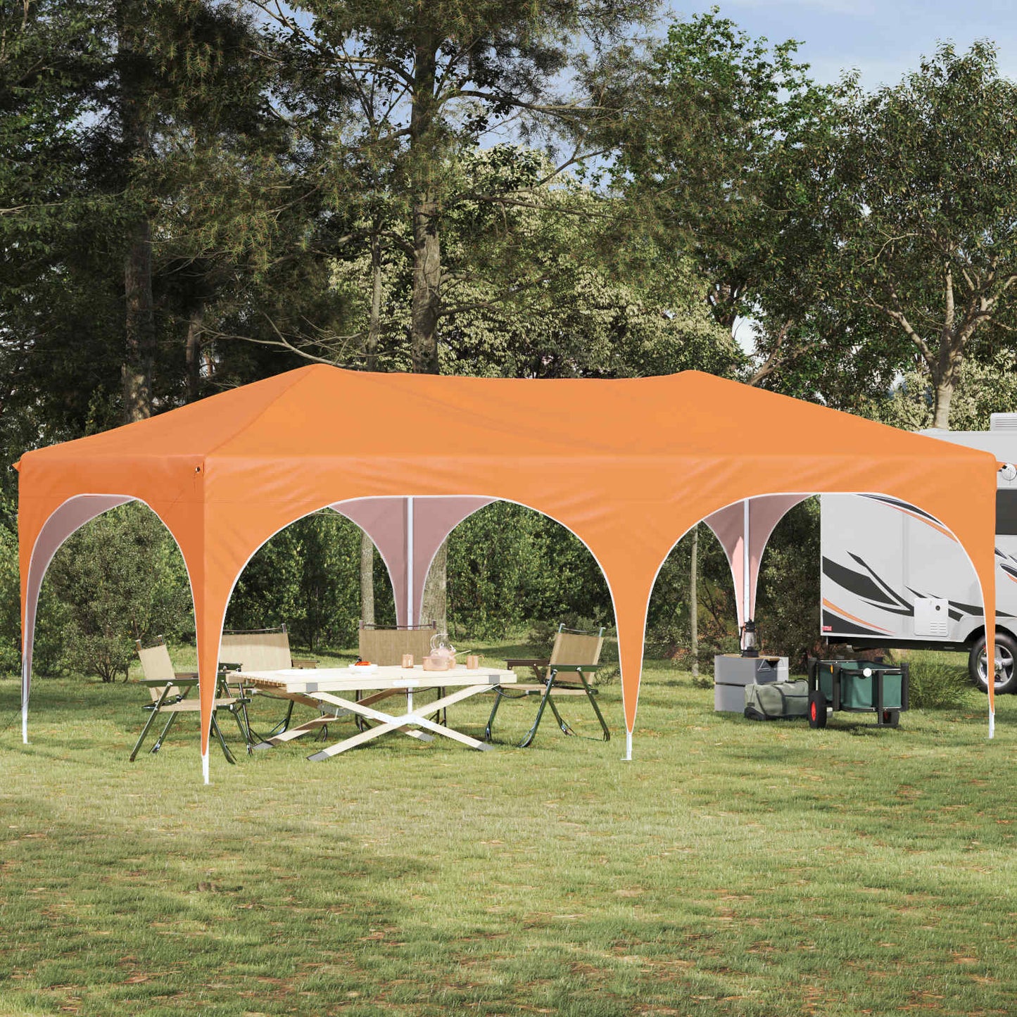 Pop-Up Svinību Teltis 575 X 288 X 245 Cm Oksforda Audums