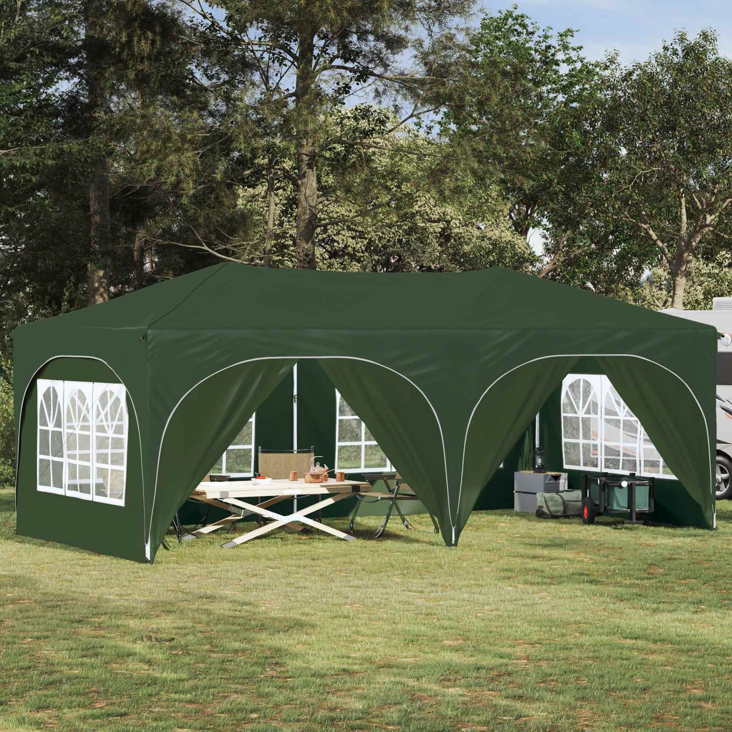 Pop-Up Svinību Teltis 575 X 288 X 245 Cm Oksforda Audums