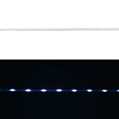 Virvju Gaisma Su 120 Led Auksti Balts Pvc