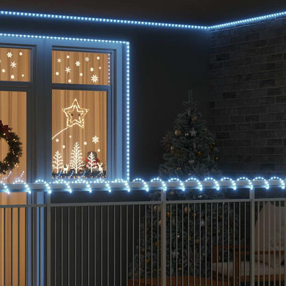 Virvju Gaisma Su 120 Led Auksti Balts Pvc