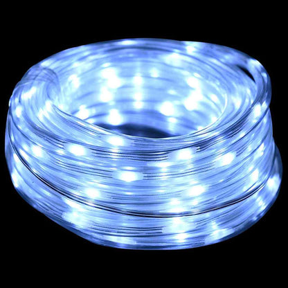 Virvju Gaisma Su 120 Led Auksti Balts Pvc