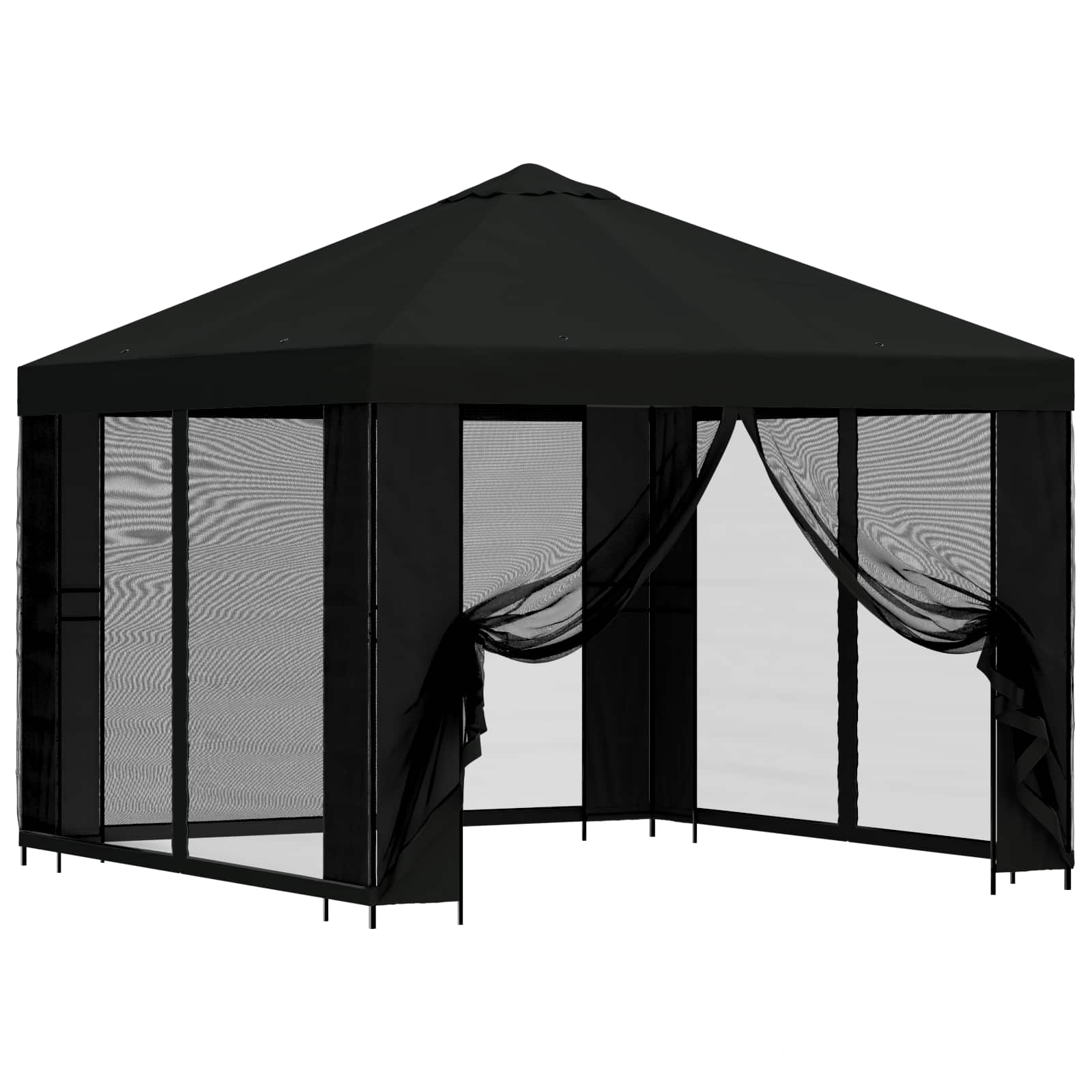 Dārza Paviljons Ar Sānu Sienām 3 X 3 M