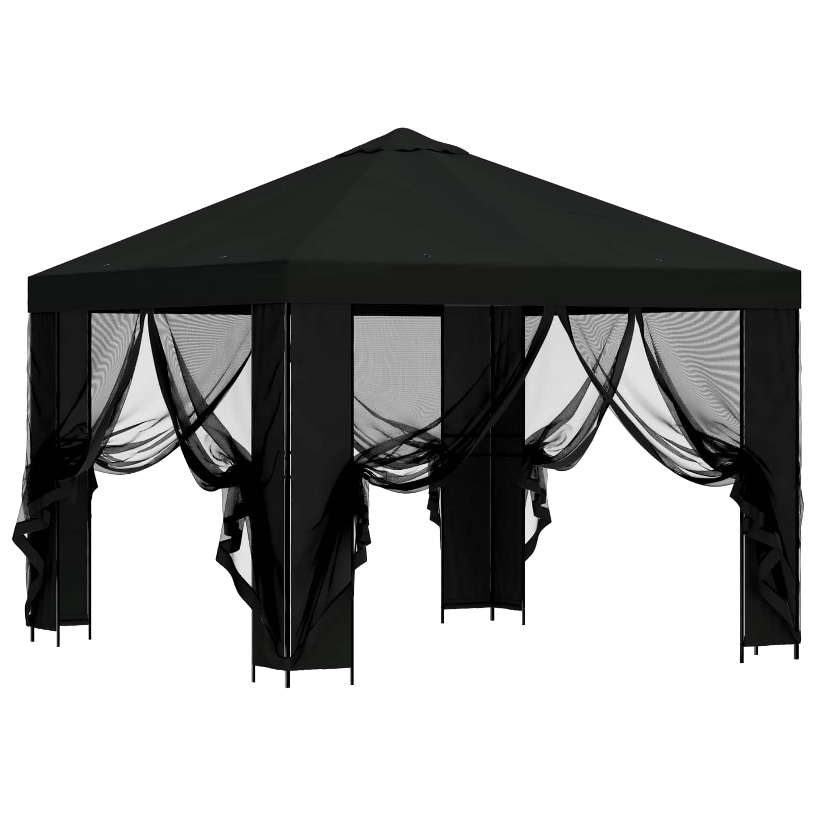 Dārza Paviljons Ar Sānu Sienām 3 X 3 M