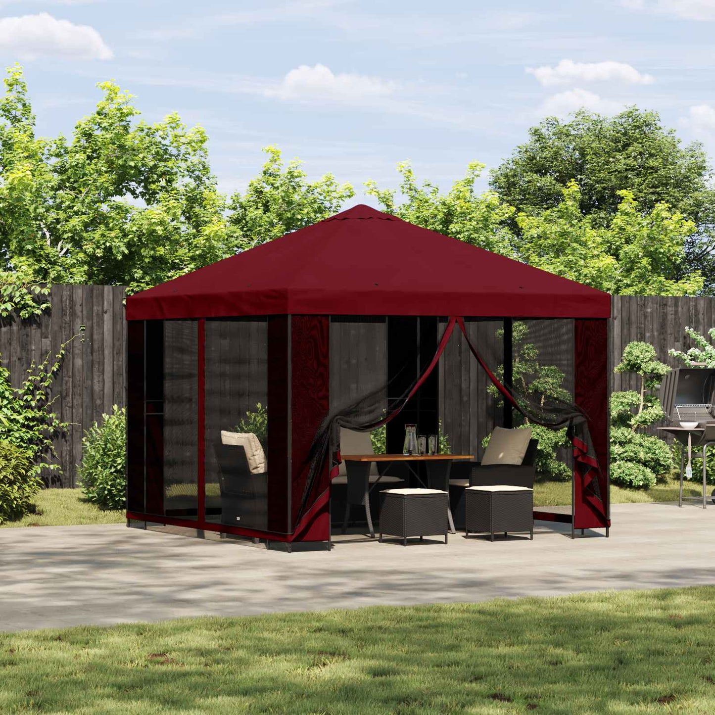 Dārza Paviljons Ar Sānu Sienām 3 X 3 M