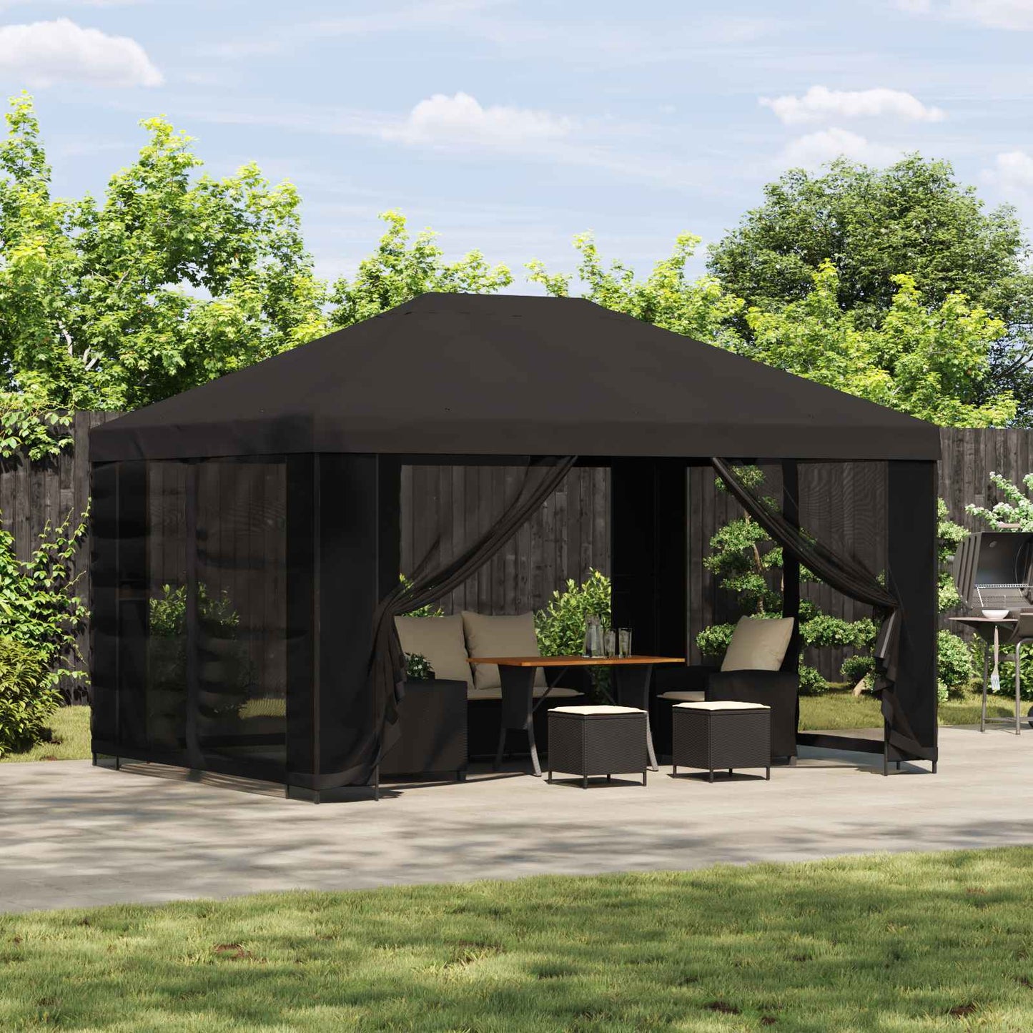Dārza Paviljons Ar Sānu Sienām 4 × 3 M