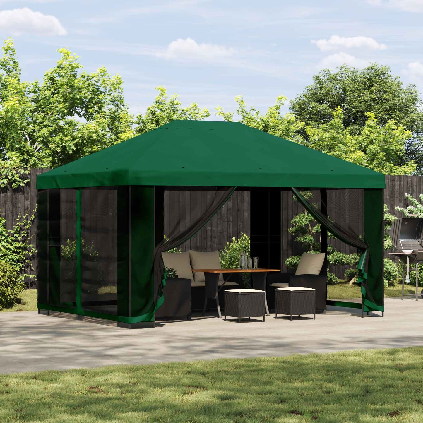 Dārza Paviljons Ar Sānu Sienām 4 × 3 M