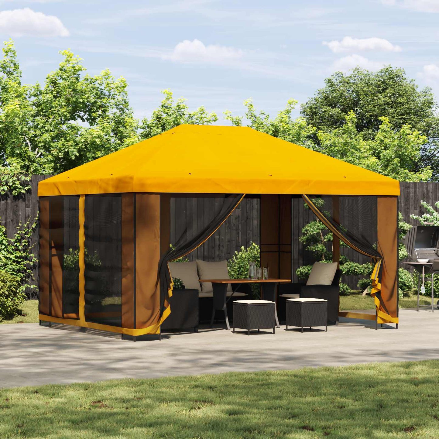 Dārza Paviljons Ar Sānu Sienām 4 × 3 M