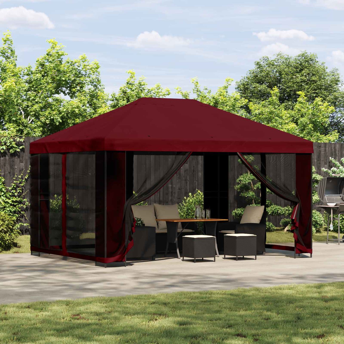 Dārza Paviljons Ar Sānu Sienām 4 × 3 M