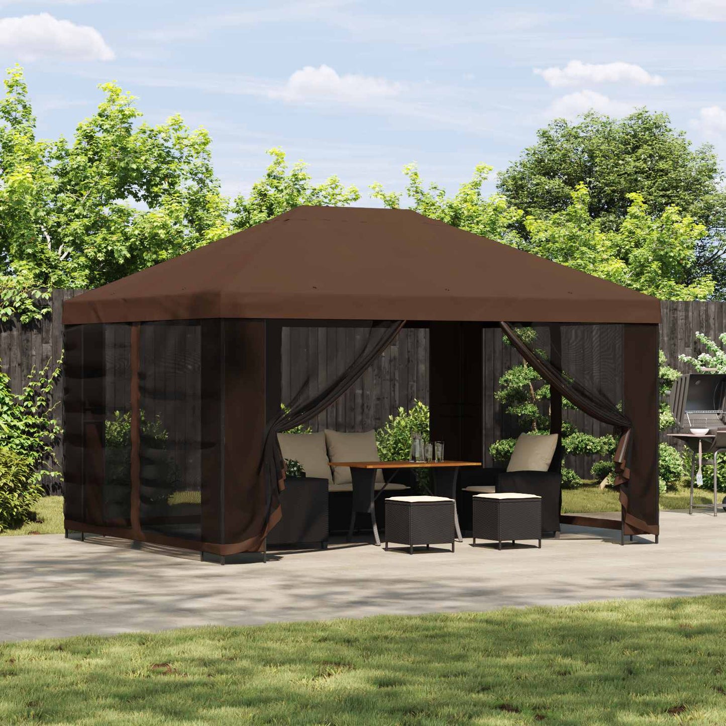 Dārza Paviljons Ar Sānu Sienām 4 × 3 M