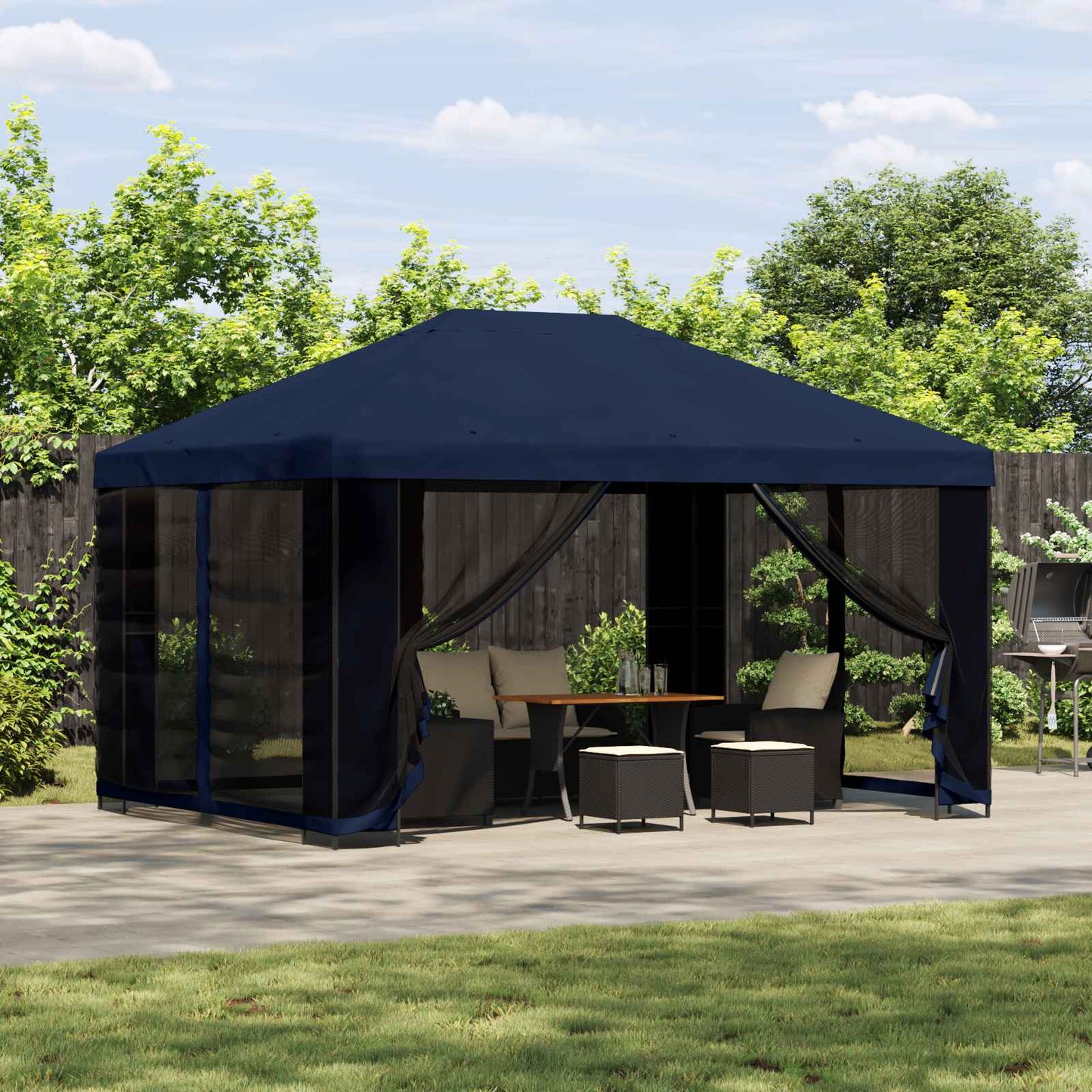 Dārza Paviljons Ar Sānu Sienām 4 × 3 M