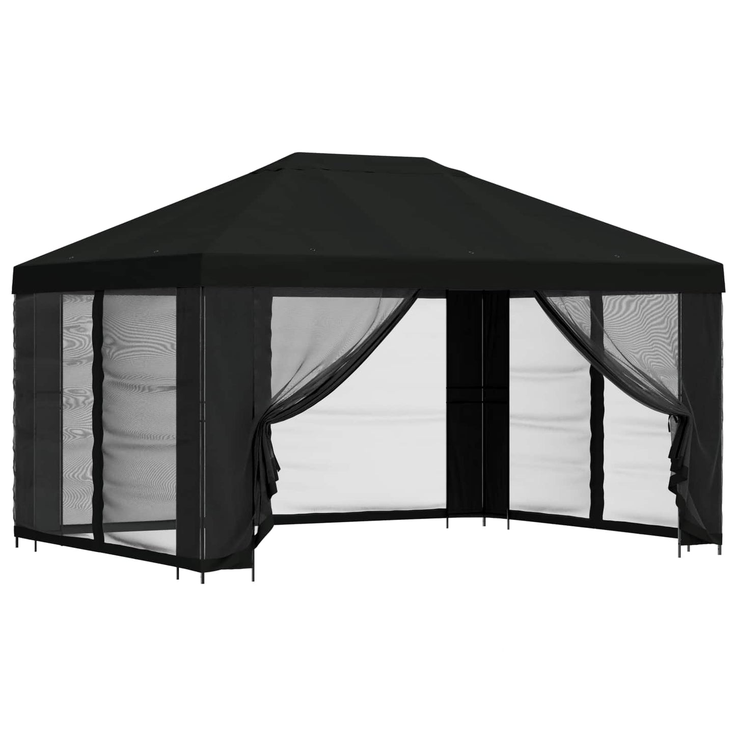 Paviljons Ar Sānu Sienām 4 × 3 M Poliesters Un Tērauds
