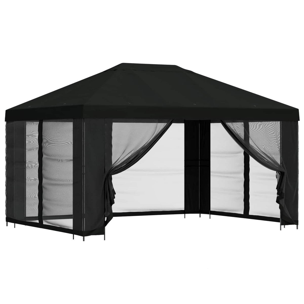 Paviljons Ar Sānu Sienām 4 × 3 M Poliesters Un Tērauds