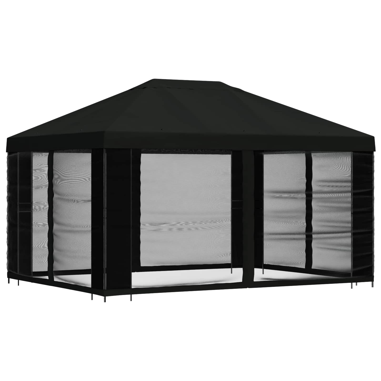 Paviljons Ar Sānu Sienām 4 × 3 M Poliesters Un Tērauds