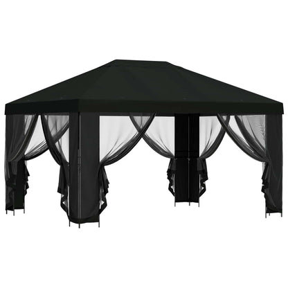 Paviljons Ar Sānu Sienām 4 × 3 M Poliesters Un Tērauds
